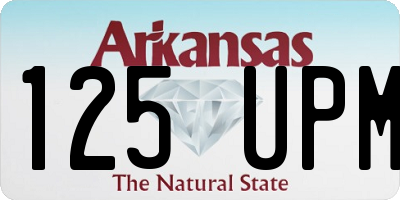 AR license plate 125UPM