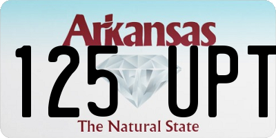 AR license plate 125UPT