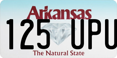 AR license plate 125UPU