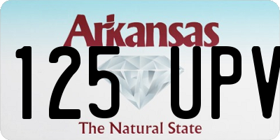 AR license plate 125UPV