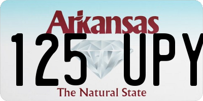 AR license plate 125UPY