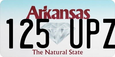 AR license plate 125UPZ