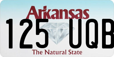 AR license plate 125UQB