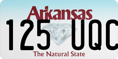 AR license plate 125UQC