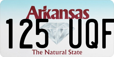 AR license plate 125UQF