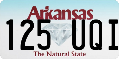AR license plate 125UQI