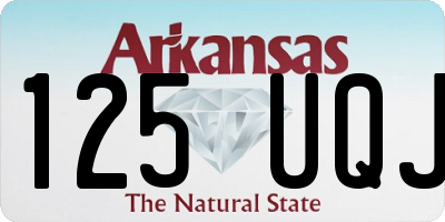 AR license plate 125UQJ