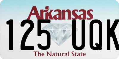 AR license plate 125UQK