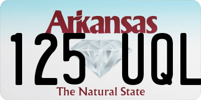 AR license plate 125UQL