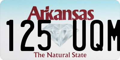 AR license plate 125UQM
