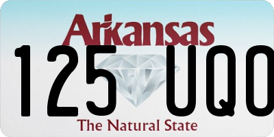 AR license plate 125UQO