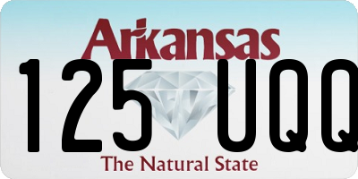 AR license plate 125UQQ