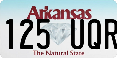 AR license plate 125UQR