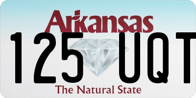 AR license plate 125UQT