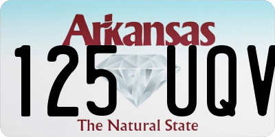 AR license plate 125UQV