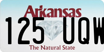 AR license plate 125UQW