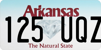 AR license plate 125UQZ
