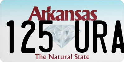 AR license plate 125URA