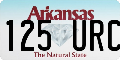 AR license plate 125URC