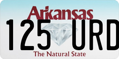 AR license plate 125URD