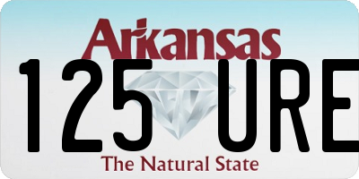 AR license plate 125URE