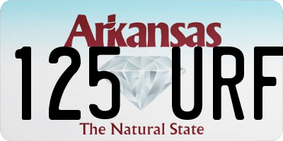 AR license plate 125URF