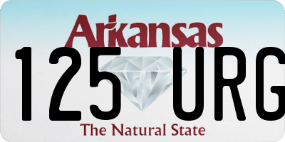 AR license plate 125URG