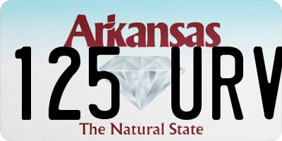 AR license plate 125URV