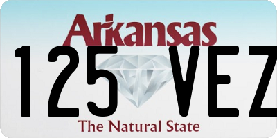 AR license plate 125VEZ