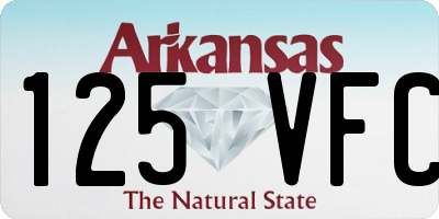 AR license plate 125VFC