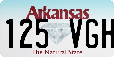 AR license plate 125VGH