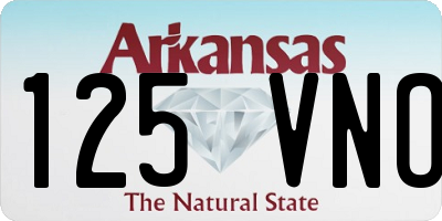 AR license plate 125VNO