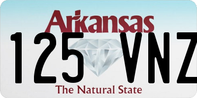 AR license plate 125VNZ
