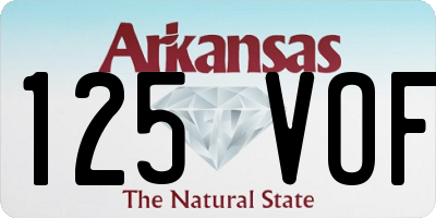 AR license plate 125VOF