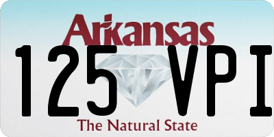 AR license plate 125VPI