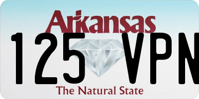 AR license plate 125VPN