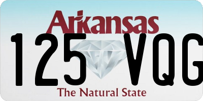 AR license plate 125VQG