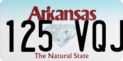 AR license plate 125VQJ