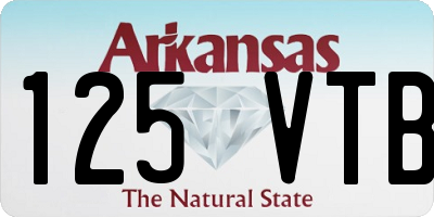 AR license plate 125VTB