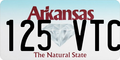 AR license plate 125VTC