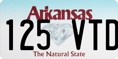 AR license plate 125VTD
