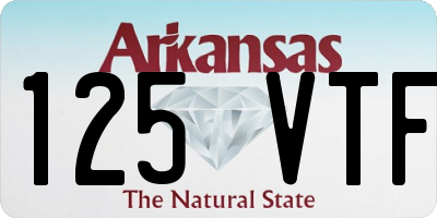 AR license plate 125VTF