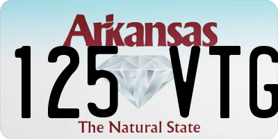 AR license plate 125VTG