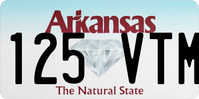 AR license plate 125VTM
