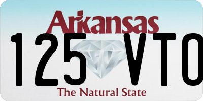 AR license plate 125VTO