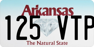 AR license plate 125VTP