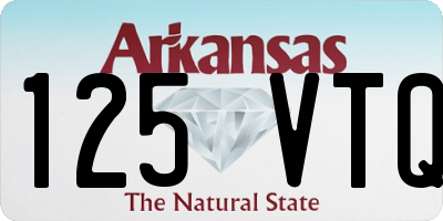 AR license plate 125VTQ