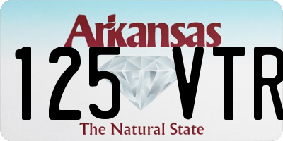 AR license plate 125VTR