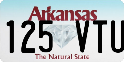 AR license plate 125VTU