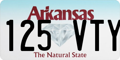 AR license plate 125VTY